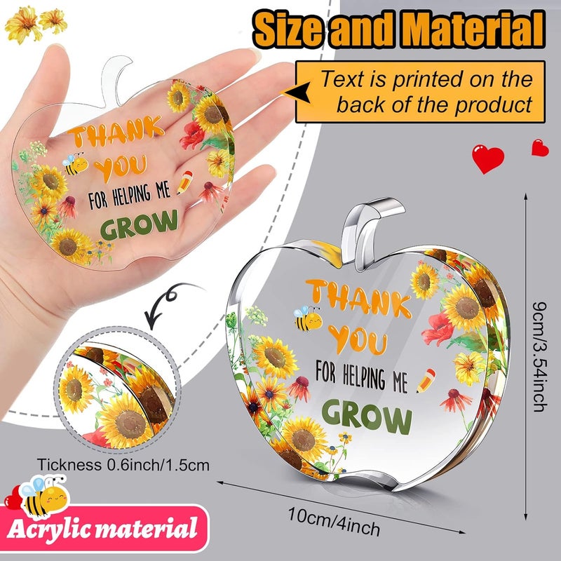 Chunful 2 Pieces Class of 2023 Teacher Appreciation Gifts Acrylic Graduation Gifts Teacher Appreciation Decor Gifts for Graduation Teachers Appreciation Day (Bee) - Image 2