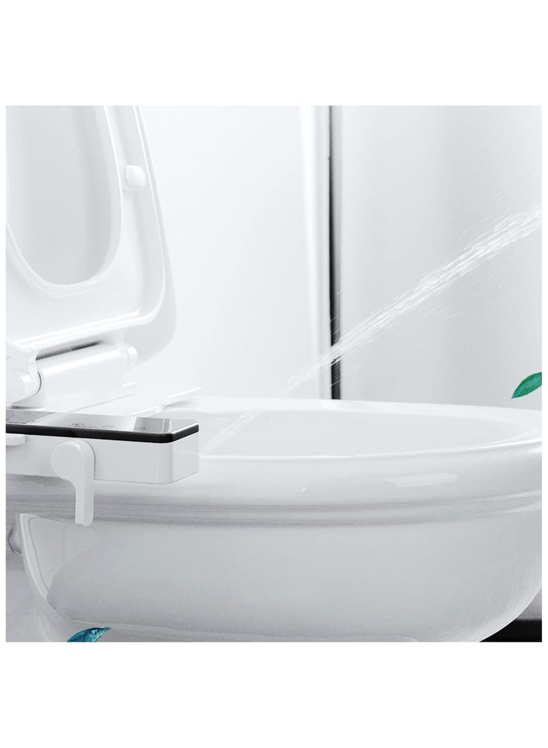 ECVV Toilet Bidet Non-Electric Mechanical Water Sprayer Toilet Seat Compatible Attachable Bidet- Dual Nozzle, Black Color - Image 4