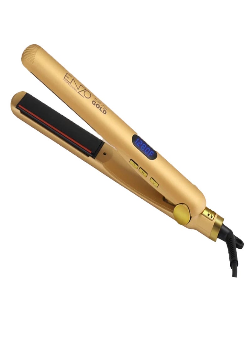 ENZO Professional hair straightener dedicated to applying keratin and protein EN-3981 - Gold  - Image 1