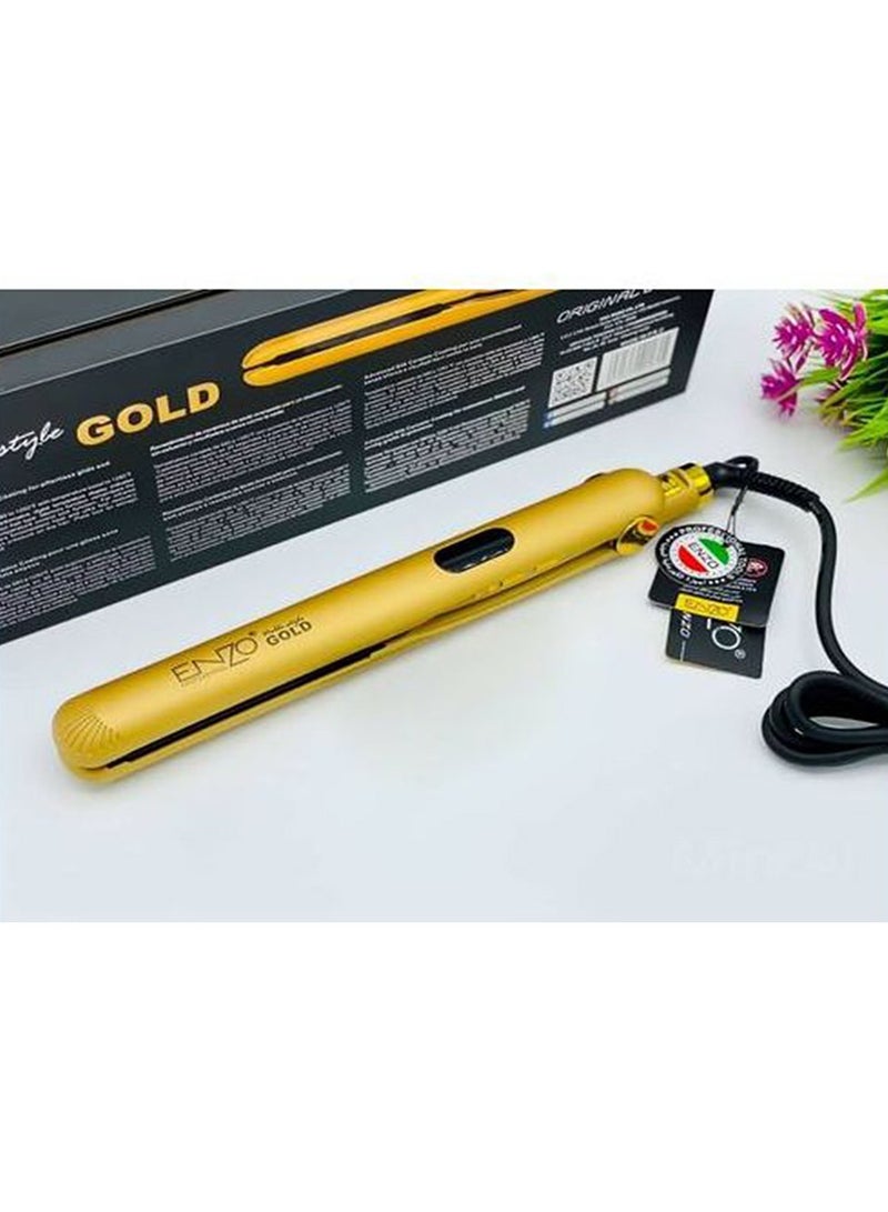 Professional hair straightener dedicated to applying keratin and protein EN-3981 - Gold