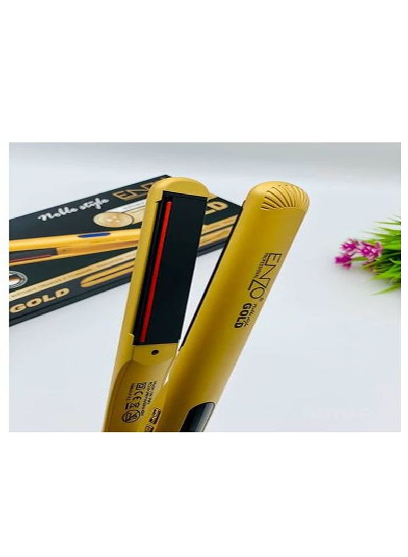 Professional hair straightener dedicated to applying keratin and protein EN-3981 - Gold
