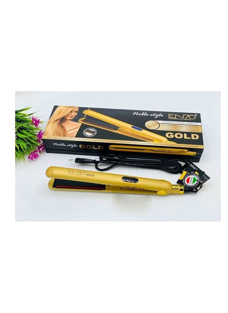 ENZO Professional hair straightener dedicated to applying keratin and protein EN-3981 - Gold  - Image 3
