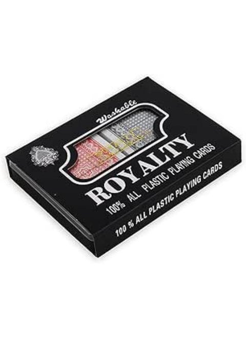 Royality playing cards 2 pcs 100% plastic
