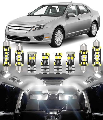 BMT xms Car Interior LED Light Replacement for FORD Fusion 200620126000K Super Bright Interior Light Bulbs Package 13pcs - Image 1