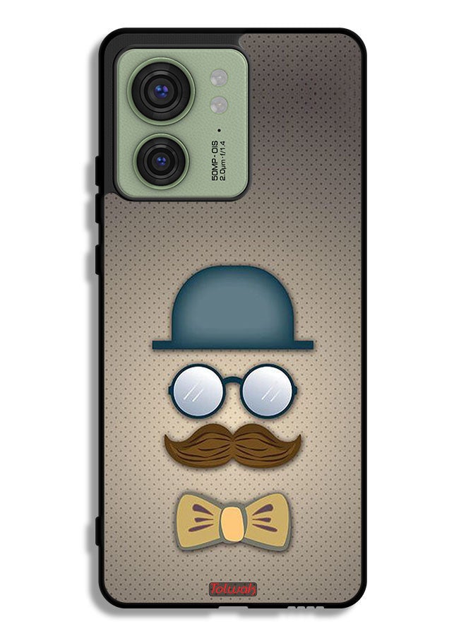 Motorola Edge 40 Protective Case Cover ManS Head Art