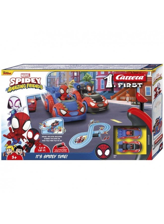 Carrera First Marvel Spidey And His Amazing Friends Spidey Web Spinners Racing Set - Image 1
