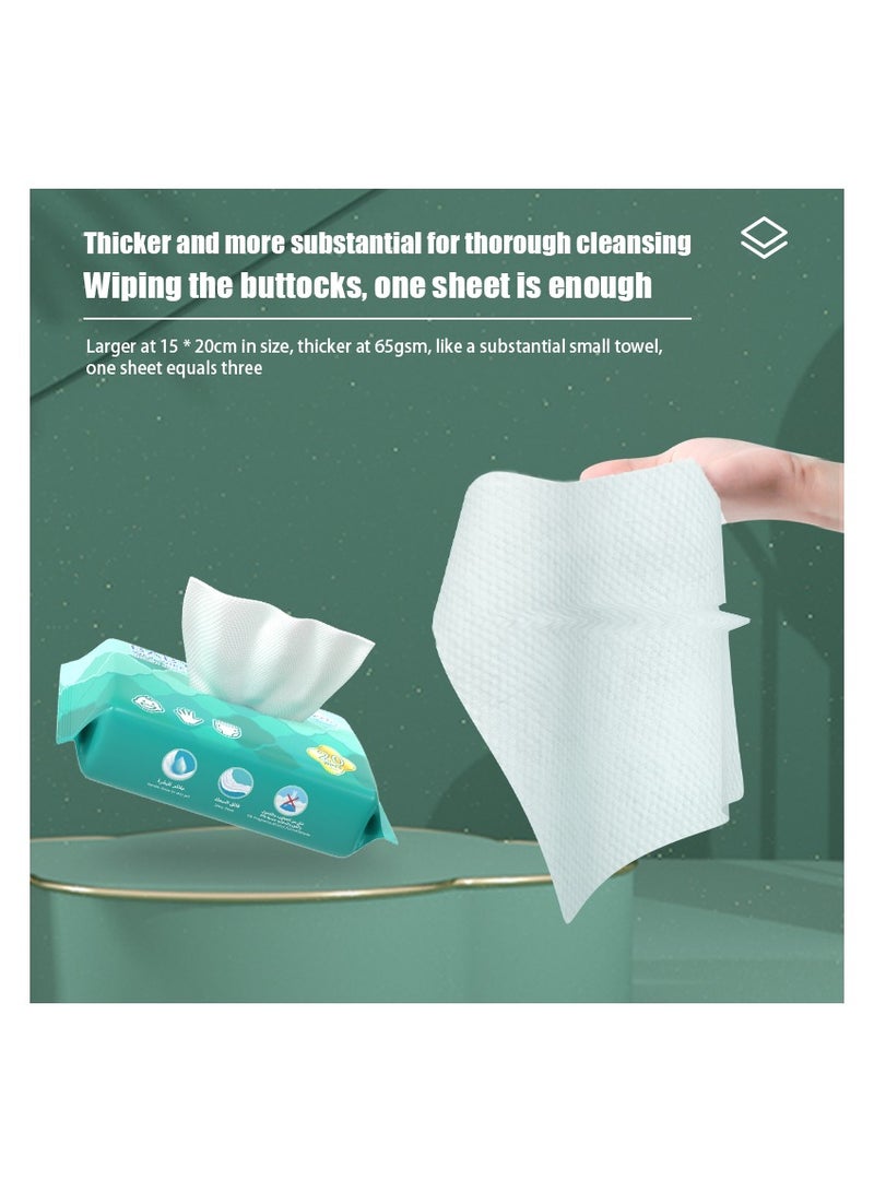 Makuku مناديل مبللة للأطفال من ماكوكو، مناديل مائية بنسبة 99%، مناديل مبللة للأطفال والرضع، غير معطرة ولا تسبب الحساسية للبشرة الحساسة، قريبة من درجة حموضة الجلد، 180 منديلًا (عبوة من 3 قطع) - Image 4