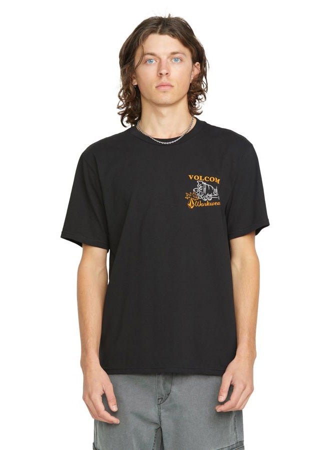 Volcom Men's Pour Choices Short Sleeve Workwear Tee, Black, XL - Image 4