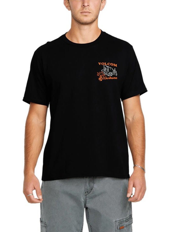 Volcom Men's Pour Choices Short Sleeve Workwear Tee, Black, XL - Image 1