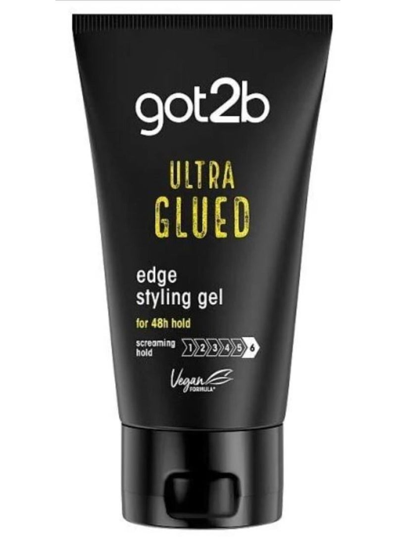 Got2b Ultra Glued Edge Styling Gel – 48h Extreme Hold 150ml - Image 1