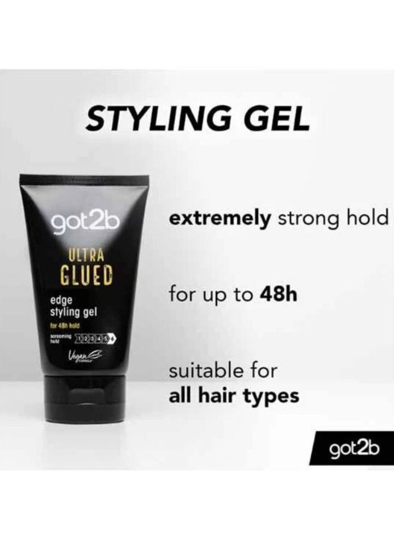 Got2b Ultra Glued Edge Styling Gel – 48h Extreme Hold 150ml - Image 3