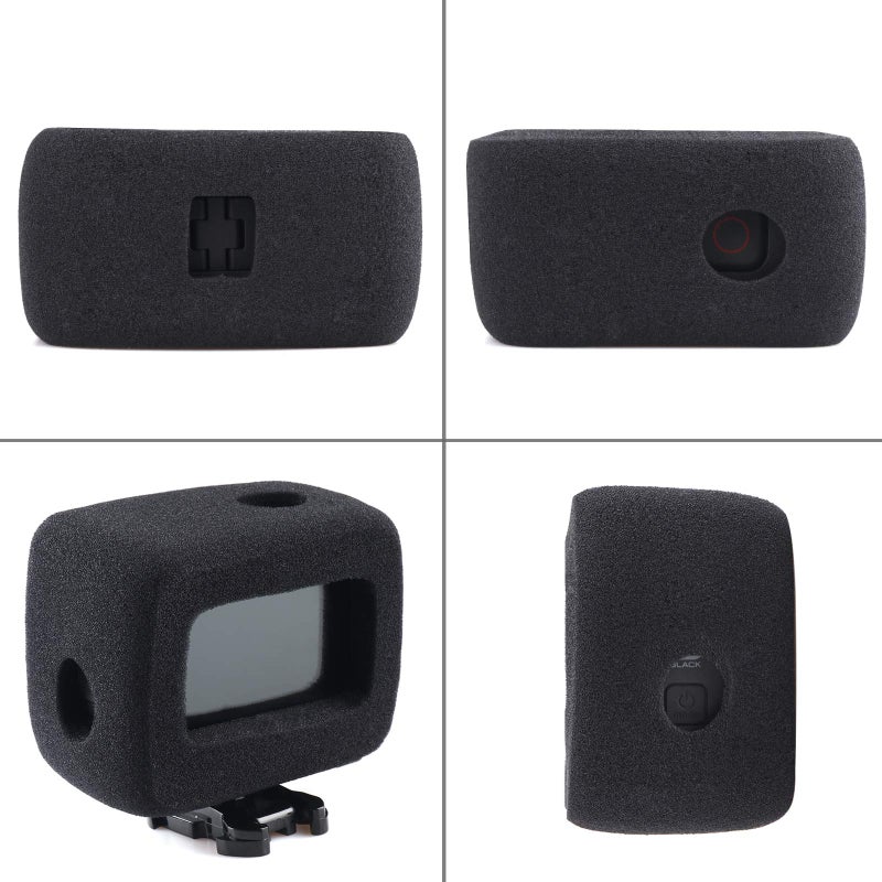 HSU Windslayer Cover for GoPro Hero 13/12/11/10/9 Black, Windslayer Cover Housing Frame Case, Video Noise Reduction Accessory (2 Pack) - Image 3