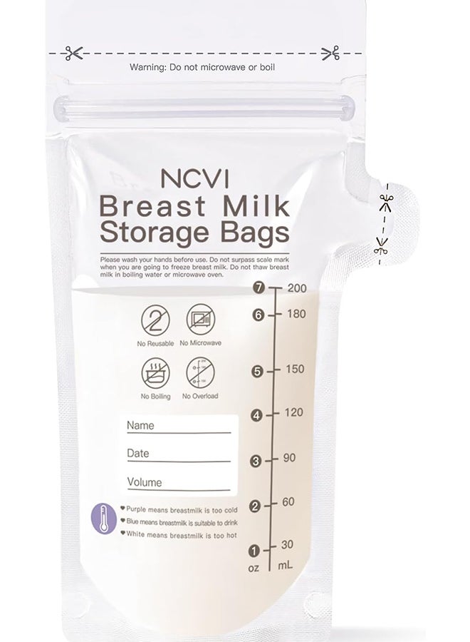 NCVI Breastmilk Storage Bags Easy Pour Spout 180 Count-NC-AM9170-US