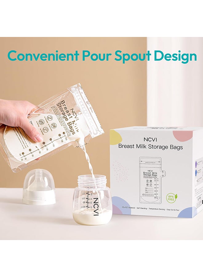 NCVI Breastmilk Storage Bags Easy Pour Spout 180 Count-NC-AM9170-US - Image 5