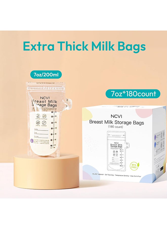 NCVI Breastmilk Storage Bags Easy Pour Spout 180 Count-NC-AM9170-US - Image 4