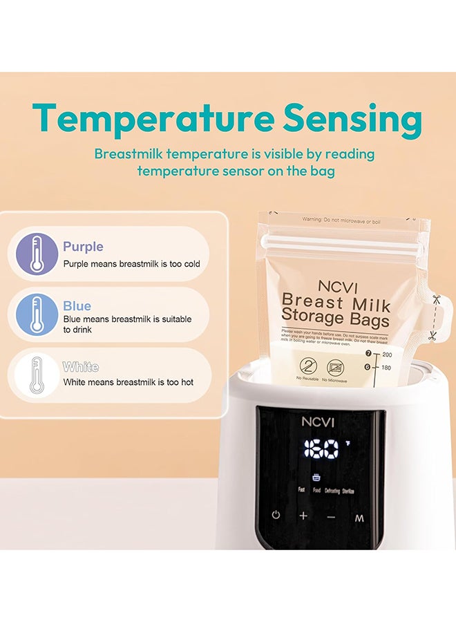 NCVI Breastmilk Storage Bags Easy Pour Spout 180 Count-NC-AM9170-US - Image 2