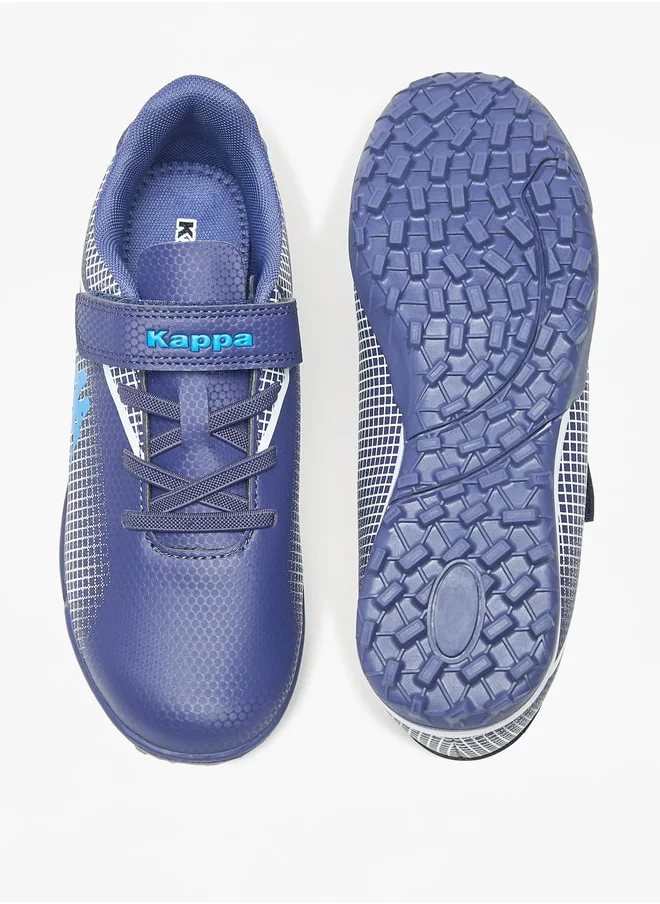 كابا Boys' Printed Lace Detail Walking Shoes with Hook and Loop Closure