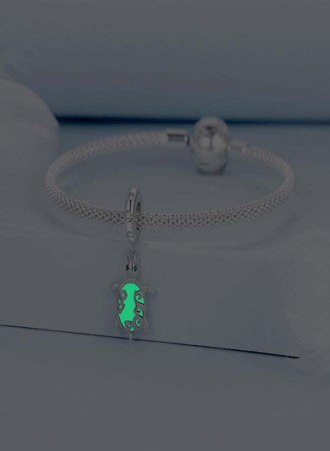 WOSTU 925 Sterling Silver Turtle Charms for Bracelet Glow in the Dark Turtle Bead Charms Birthday Christmas Thanksgiving Jewelry Gift for Women - Image 5