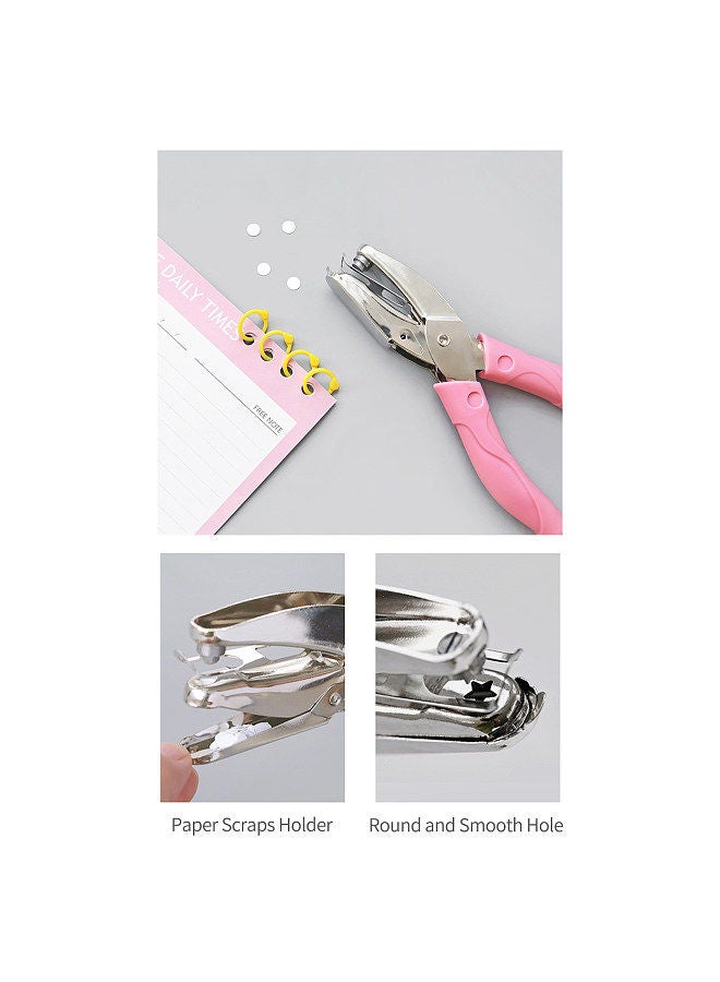 tenwin Handheld One-Hole Punch Single Hole Puncher Heavy Duty 8 Sheet Capacity for Binder Notebook Craft Paper Greeting Cards Scrapbook  - Image 5