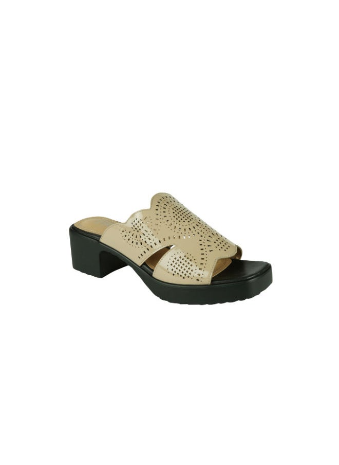 Michelle Morgan - Michelle Morgan Ladies Block Heel 2307-6 Brown - Image 1