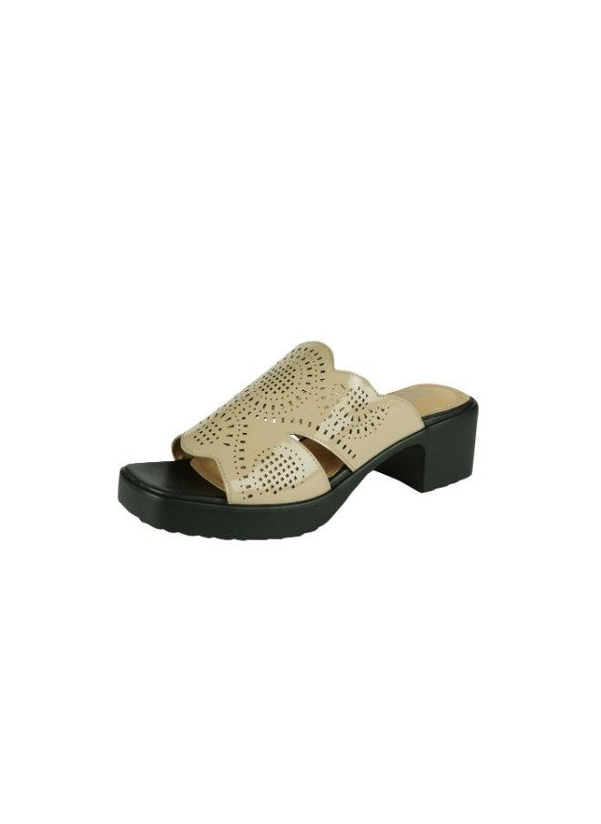 Michelle Morgan - Michelle Morgan Ladies Block Heel 2307-6 Brown - Image 1