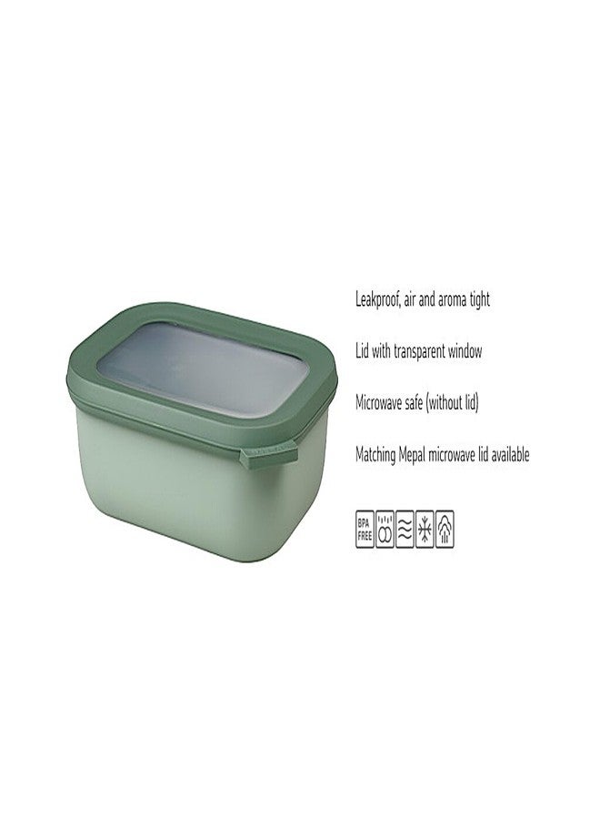 Mepal Multi bowl Cirqula rectangular 750 ml / 25 oz - Nordic sage - Image 4