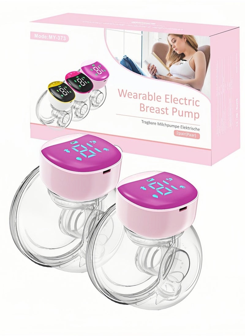 Perfin 2-Pack Hands-Free Electric Breast Pump, Wireless Portable Breast Pump with 4 Modes & 12 Levels, Ultra-Quiet, Leak-Proof Design, Smart LCD Display, 24mm Double-Sealed Flange for Comfortable Pumping  - Image 1