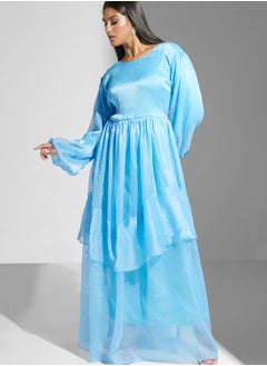 hayas closet Balloon Sleeve Belted Dress  - Image 4