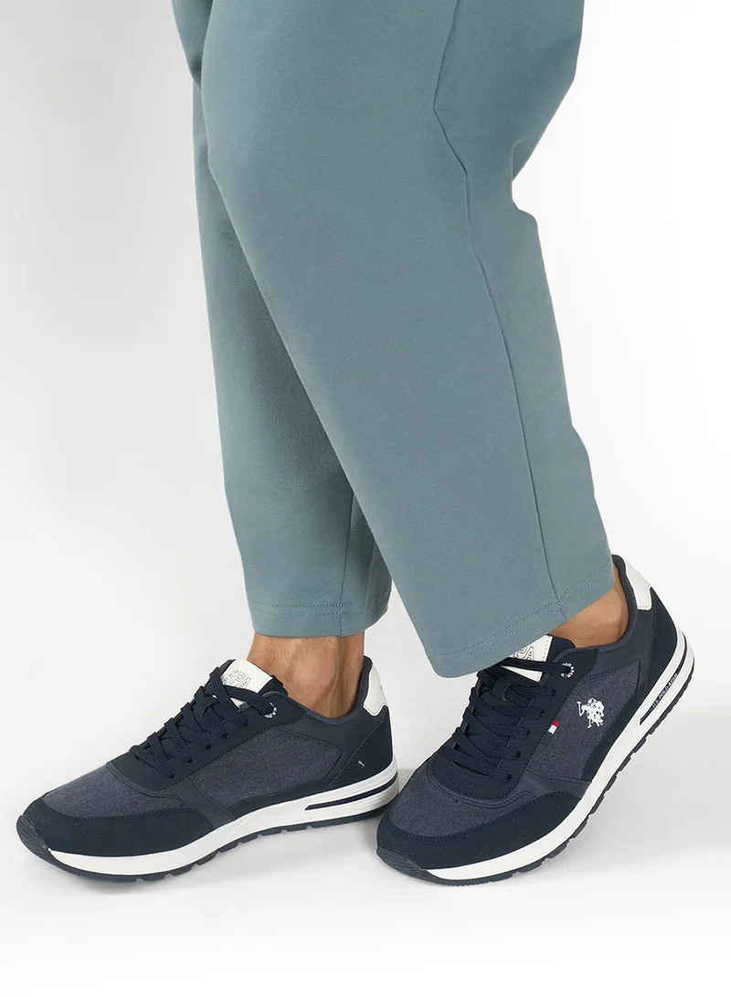 U.S. Polo Assn. Men's Navy Low-Top Sneakers - Modern Design for All-Day Comfort