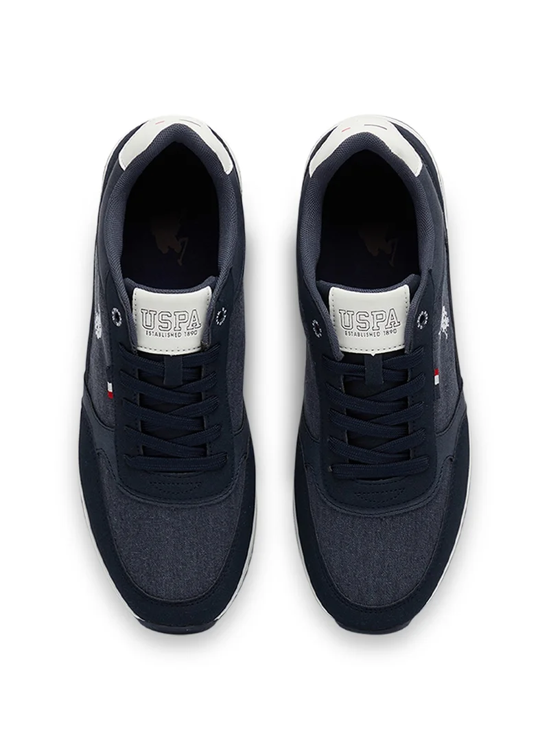 U.S. Polo Assn. Men's Navy Low-Top Sneakers - Modern Design for All-Day Comfort