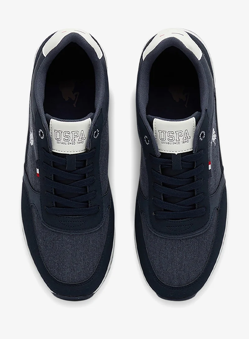 U.S. Polo Assn. Navy Men's Navy Low-Top Sneakers - Modern Design Shoes for All-Day Comfort for Men | Best Price UAE