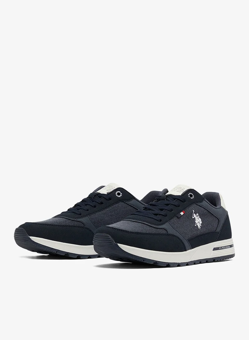 U.S. Polo Assn. Navy Men's Navy Low-Top Sneakers - Modern Design Shoes for All-Day Comfort for Men | Best Price UAE