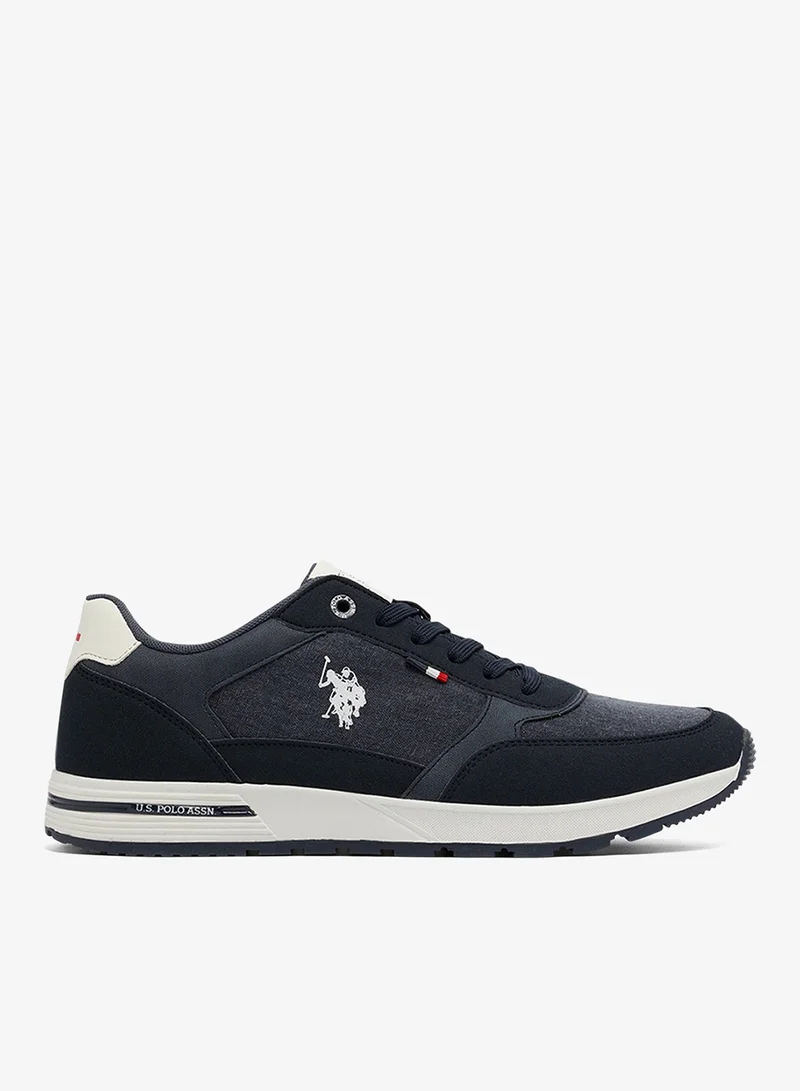 U.S. Polo Assn. Men's Navy Low-Top Sneakers - Modern Design Shoes for All-Day Comfort