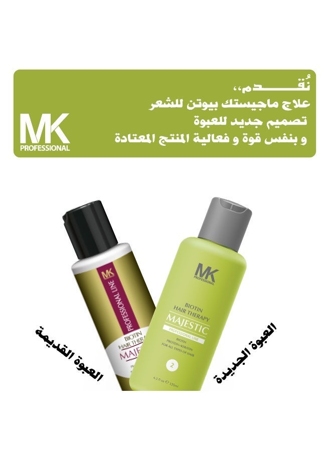 MAJESTIC MK PROFESSIONAL Biotin Hair Straightening Therapy complete kit 125ml - Image 5
