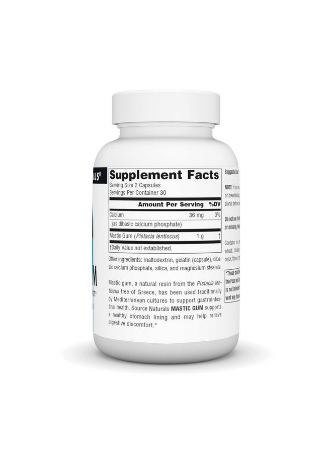 Source Naturals Mastic Gum for Stomach Discomfort* 500 Mg Capsule, 60 Count - Image 2