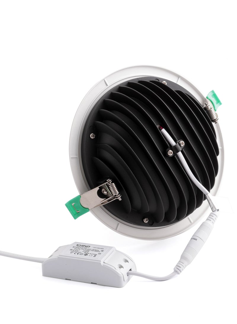 LED Ceiling Down light 30W with high quality driver 6500K Cool day White
