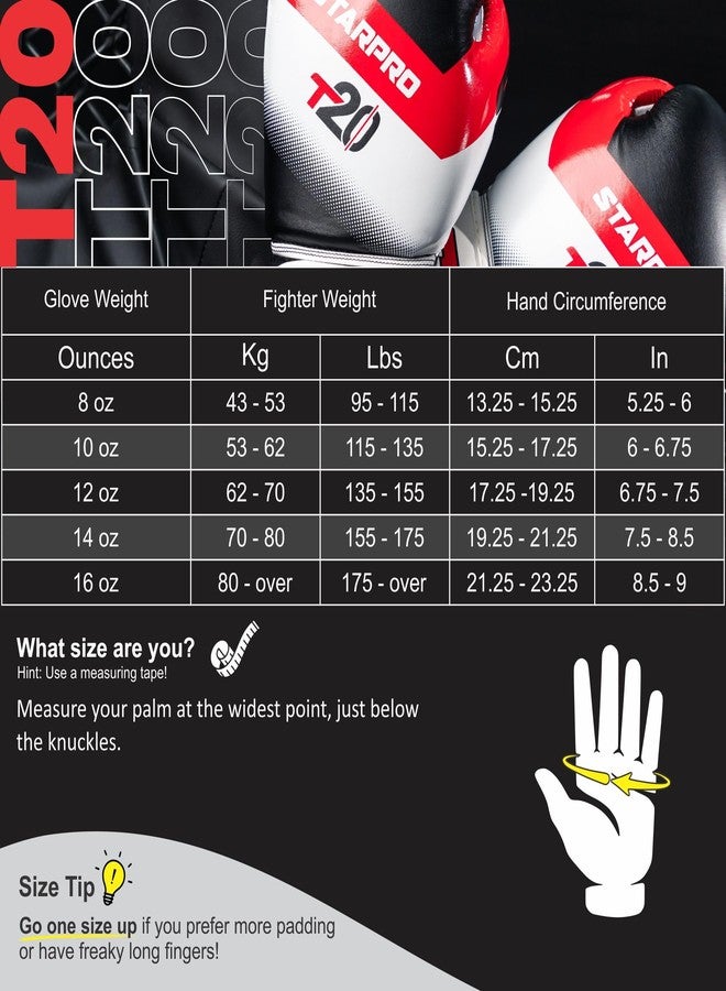 Starpro Boxing Gloves - 8oz 10oz 12oz 14oz 16oz - Vegan Leather Gloves for Training Sparring with Waterproof Lining - Breathable Mesh - Hand Protection - Image 2