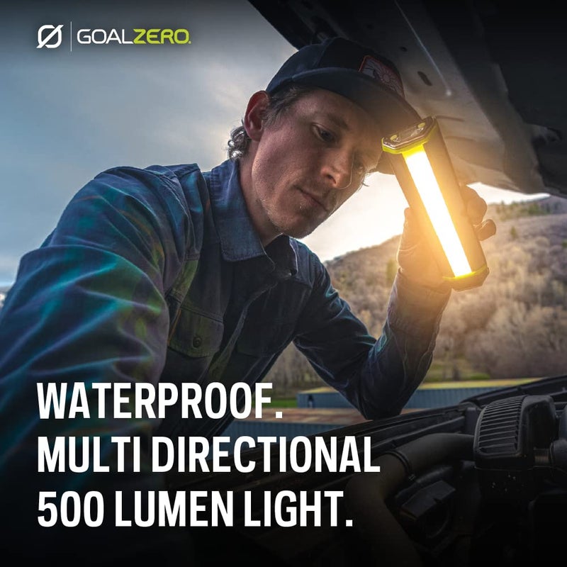 Goal Zero 500 Lumen Torch Light, Multi-Use Weatherproof LED Flashlight and Solar Lantern â€“ Portable Rechargeable Spotlight and Floodlight with Built-In Solar Panel - Image 3
