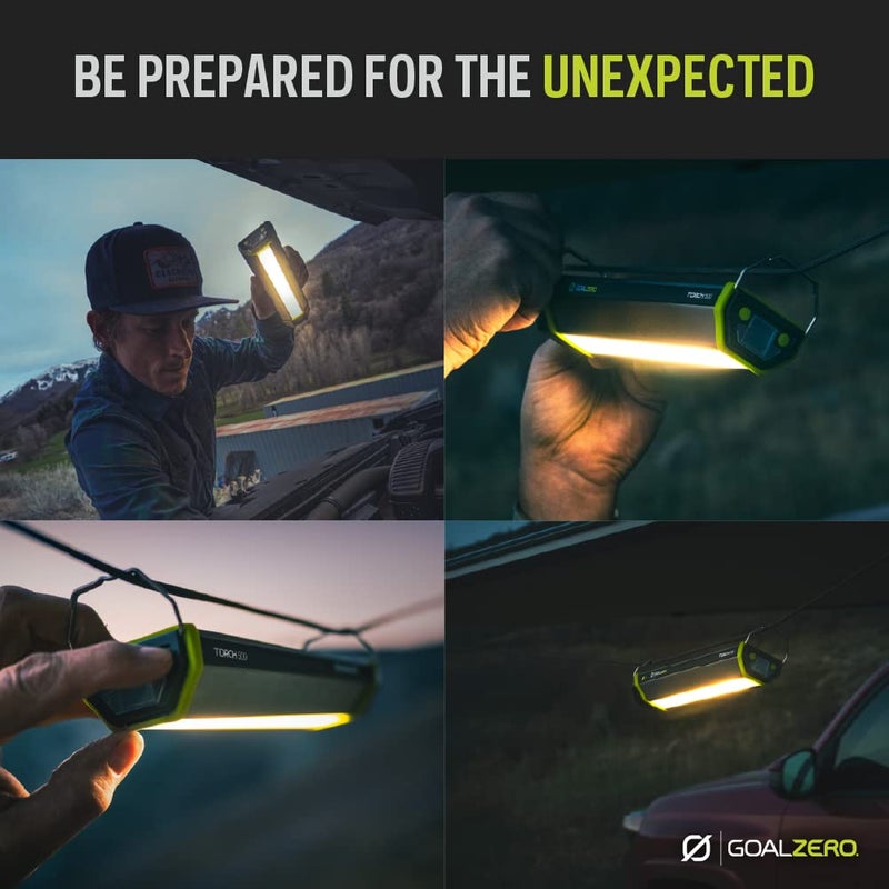 Goal Zero 500 Lumen Torch Light, Multi-Use Weatherproof LED Flashlight and Solar Lantern â€“ Portable Rechargeable Spotlight and Floodlight with Built-In Solar Panel - Image 5