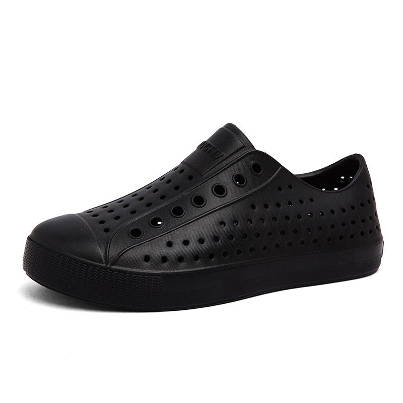 Luchi Men'S Clogs, Closed-Toe Sandals, Water-Resistant Beach Hollow Shoes, Summer Breathable Non-Slip Korean Style - Image 1