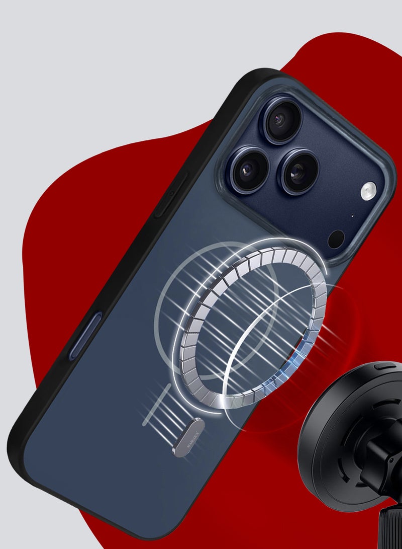 CATANES غطاء TPU صلب لجهاز آيفون 17 برو ماكس - غطاء واقي لامع - تصميم رفيع مقاوم للصدمات - أزرق داكن - Image 5