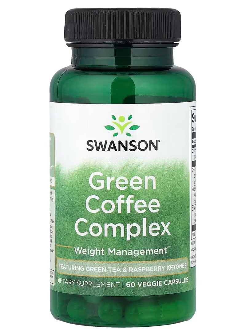 Swanson, Green Coffee Complex, 60 Veggie Capsules