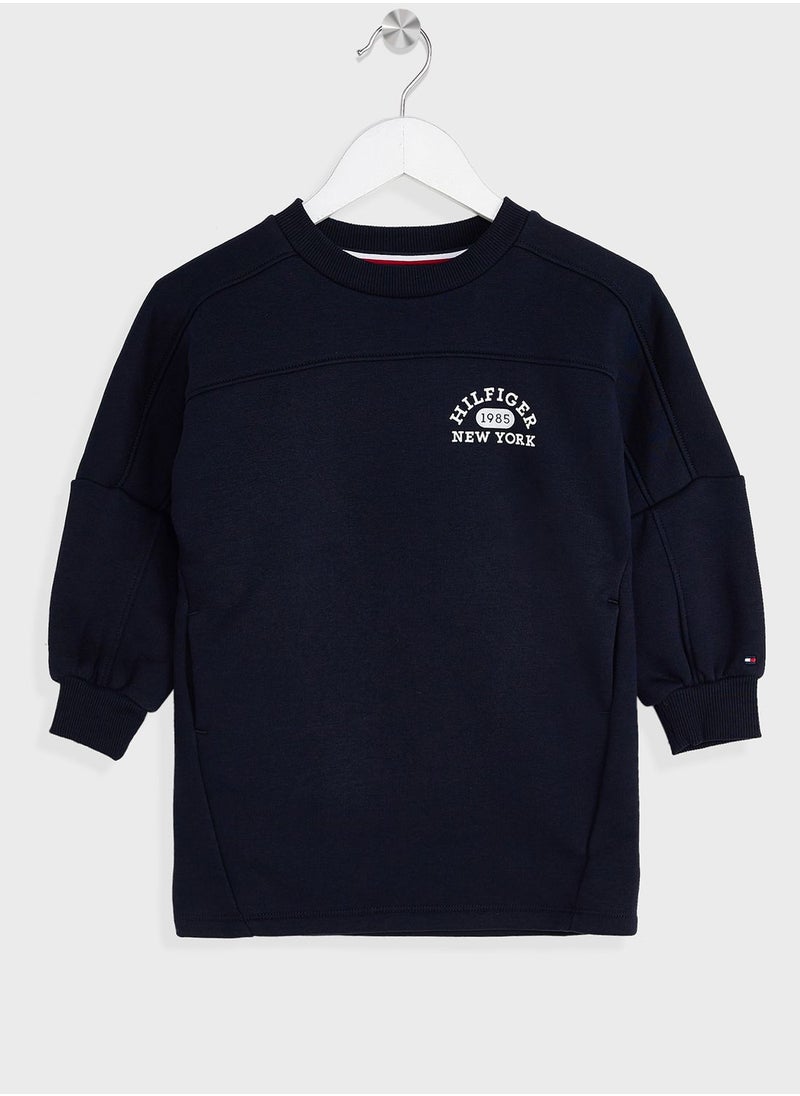 TOMMY HILFIGER - Youth Varsity Sweat Dress - Image 1
