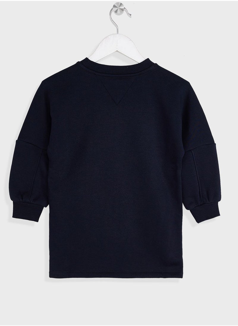 TOMMY HILFIGER - Youth Varsity Sweat Dress - Image 1