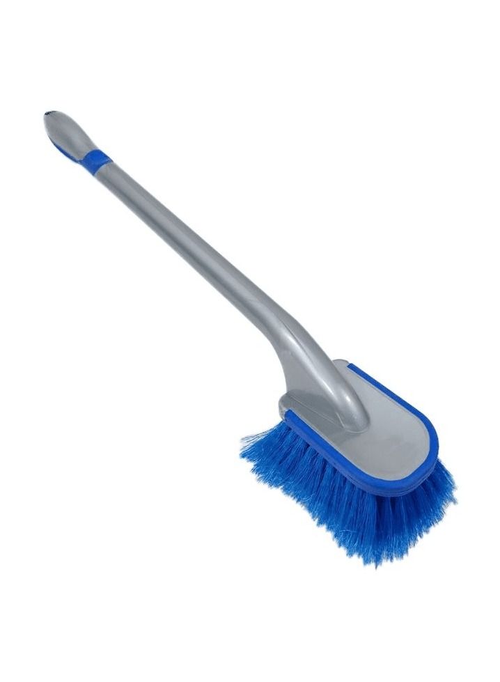 فرشاة تنظيف العجلة فرشاة طويلة بشعيرات عالية الجودة فرشاة غسيل إطارات السيارة بمقبض طويل - Image 1