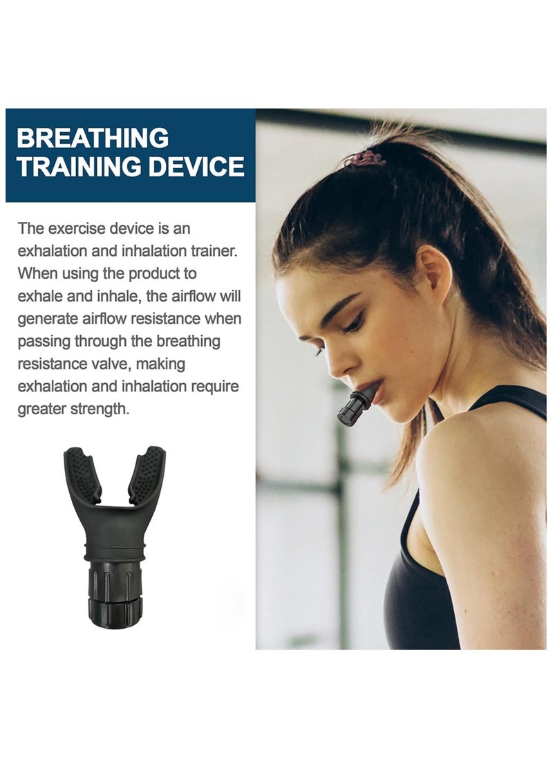Hihonor - Breathing Training Device Portable Adjustable Resistance Lung Exerciser Silicone Adjust Resistance - Image 1