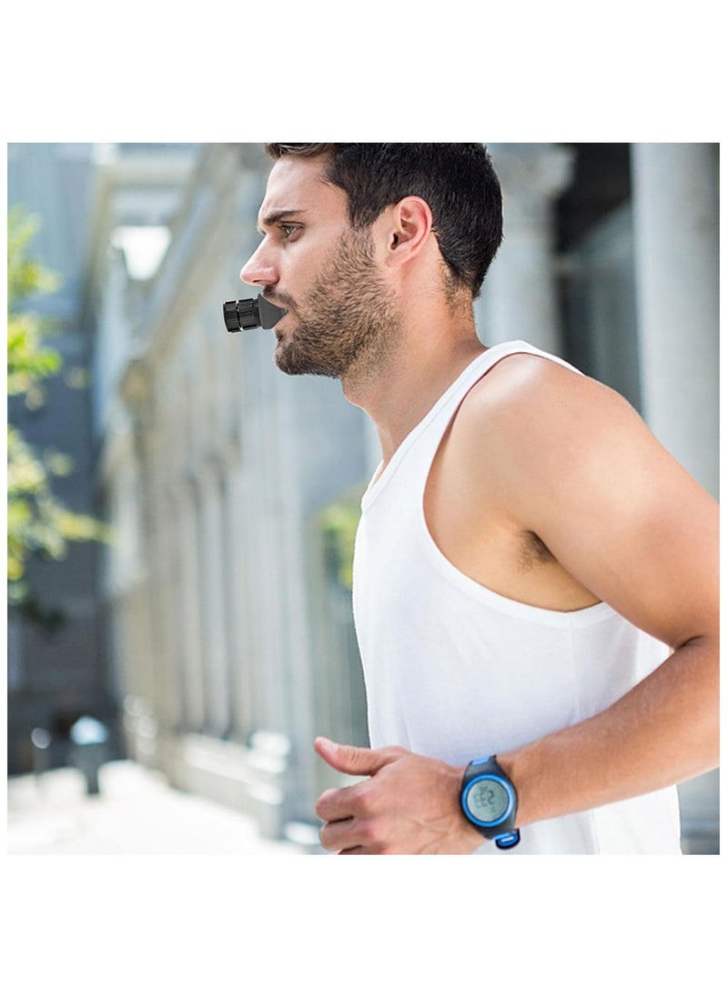 Hihonor - Breathing Training Device Portable Adjustable Resistance Lung Exerciser Silicone Adjust Resistance - Image 1