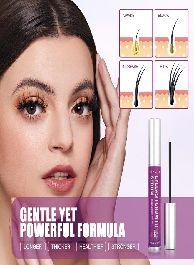 VRISNHA Premium Eyelash Growth Serum - Lash Enhancing Serum with Advanced Formula to Boost Longer Fuller and Thicker Looking Lashes - Vegan & Cruelty - Free Treatment 5mL 0.17 Fl Oz - Image 3