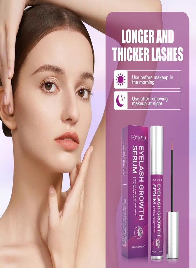 VRISNHA Premium Eyelash Growth Serum - Lash Enhancing Serum with Advanced Formula to Boost Longer Fuller and Thicker Looking Lashes - Vegan & Cruelty - Free Treatment 5mL 0.17 Fl Oz - Image 2