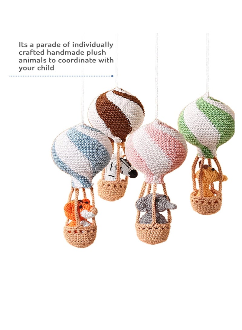 Bonfino Bonfino premium crochet lullaby cot mobile, moving toy for baby beds - Image 3